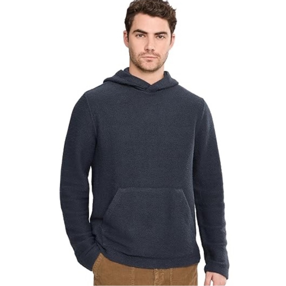 NWT Faherty Men's Whitewater Hoodie in Fjord